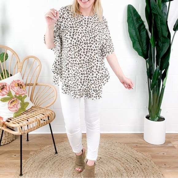 Honeyme: Leopard Print Poncho - Picture 5 of 5